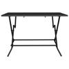VidaXL Table de jardin pliable anthracite 110x80x72 cm maille d'acier 362749