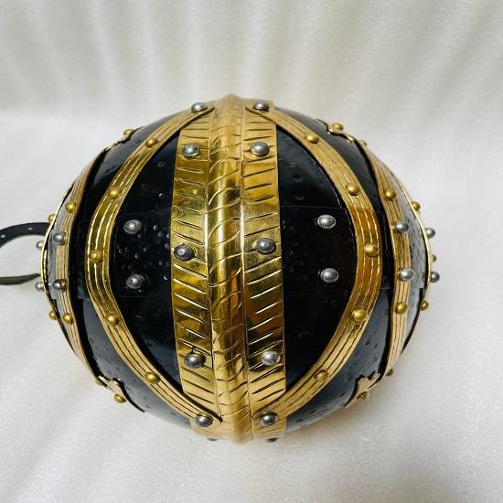 Mittelalterlicher Wikingerhelm Kampfkrieger Stahlrüstung, Helm Sca Larp Vendel Helm