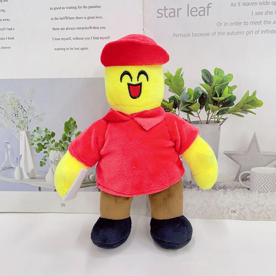 NEW 22cm Noob Plush Toy Cartoon Game Roblox Experiment Soft Stuffed Animals Dolls Birthday Christmas Children Gifts