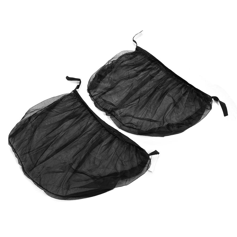 

2 шт. Автомобильная сетка от солнца для заднего бокового окна Защита от москитов Защита от УФ-лучей Универсальный аксессуар