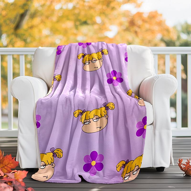 Rugrats Theme Printed Blanket - Perfect for Couch, Bed, Travel & Outdoor Use | Machine Washable, Cozy & Durable.