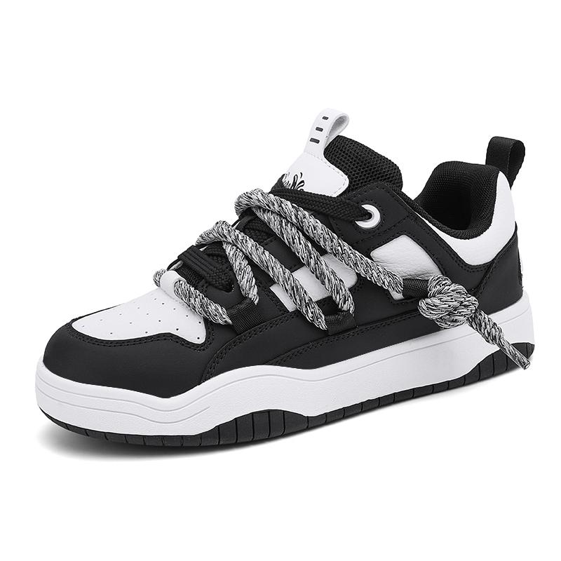 2024 New Couple Versatile Board Shoes Women's Small White Shoes Big Rope Men's Shoes Thick-soled Casual Student Bread Sports