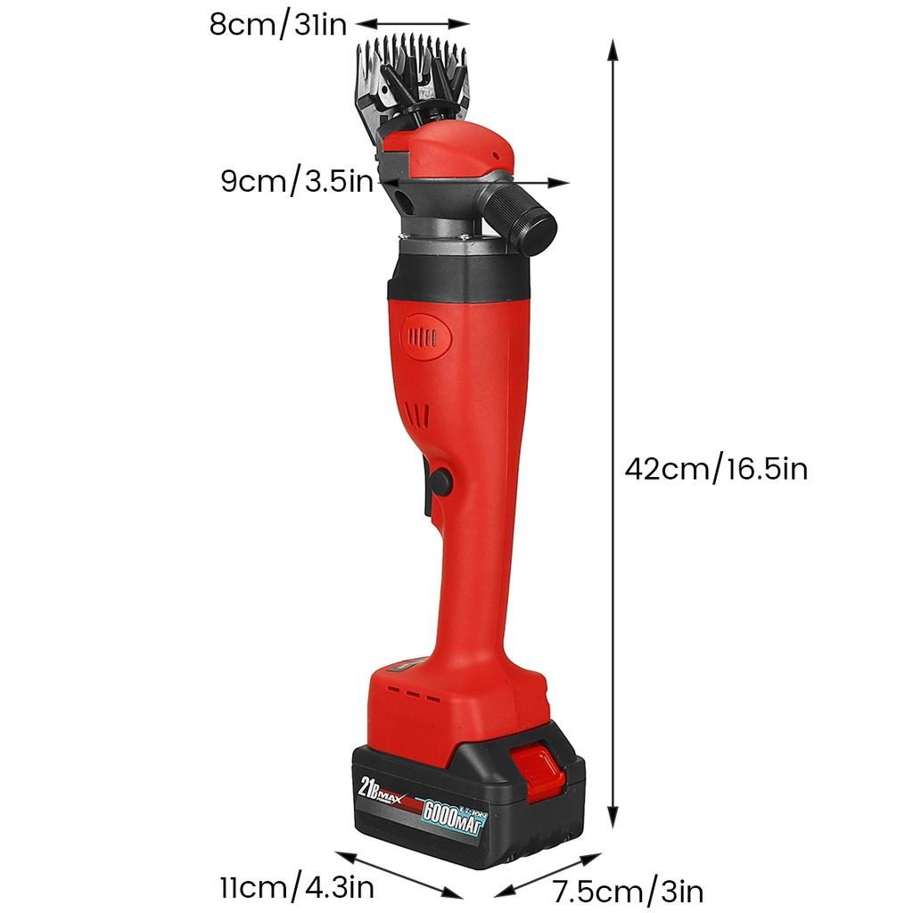 2200 Rpm 2 Speeds Wireless Electric Sheep Goat Kit Shearing Machine 6000mah Clipper Farm Animal Shears Cutter Wool Scissor for Battery 110-220V