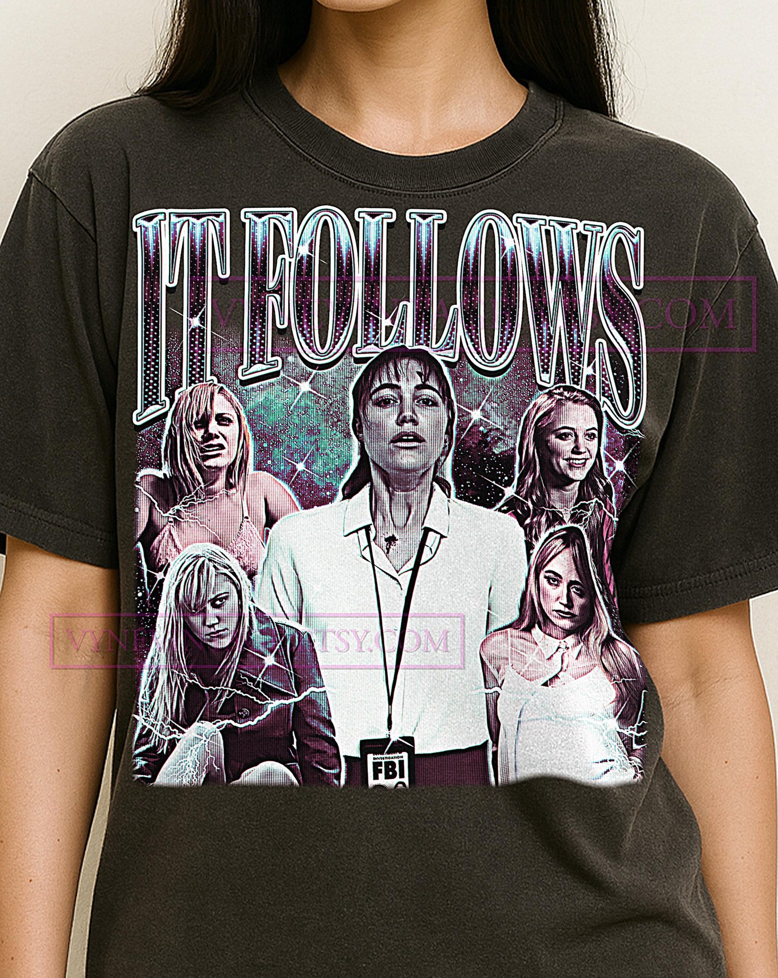 It Follows Shirt, 90s Vintage Retro Bootleg It Follows T-Shirt, Retro Horror Graphic Tee, Cult Classic Cinema Shirt M