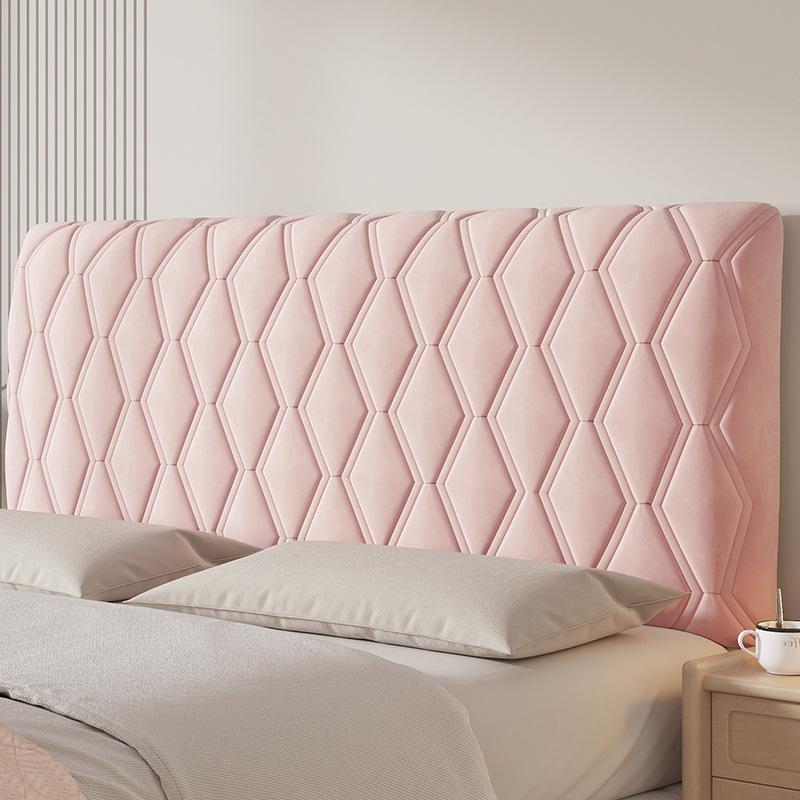 Lux Quilted Bed Headboard Cover: Thick, Soft Padding for Wood Backrest – Universal, All-Season Dust Cover.