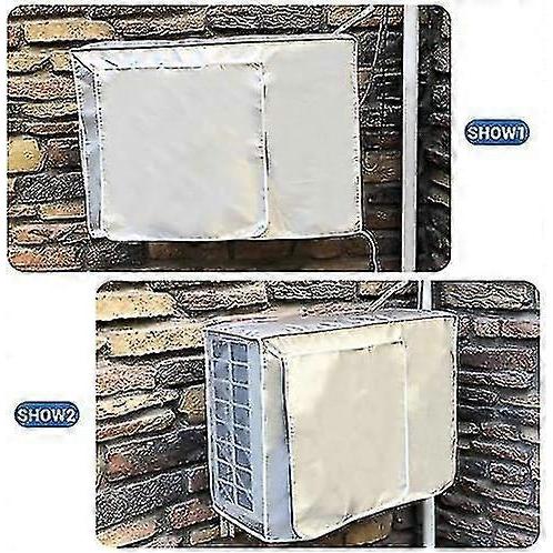 Außenklimaanlagenabdeckung, Wasserdichte Schutzabdeckung für Klimaanlage, Wasserdichter Organizer, Staubschutz - RiRi