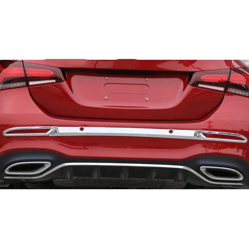 For Mercedes Benz A Class W177 A180 A200 A250     Cover Rear Fog Light Trim Strip Bumper Frame Plate Lamp Trunk