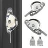 2pcs Crescent Lock, Steel Sliding Door Lock, Window Buckle, Window Anti-theft Lock, Door and Window Accessories