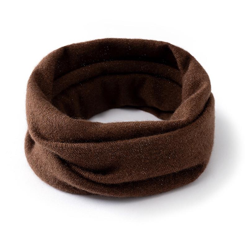 100% reiner Kaschmir, gebürstet, Unisex-Nackenschal: Vielseitiger, Modischer, Warmer und Schlichter Gestrickter Gamaschenschal.