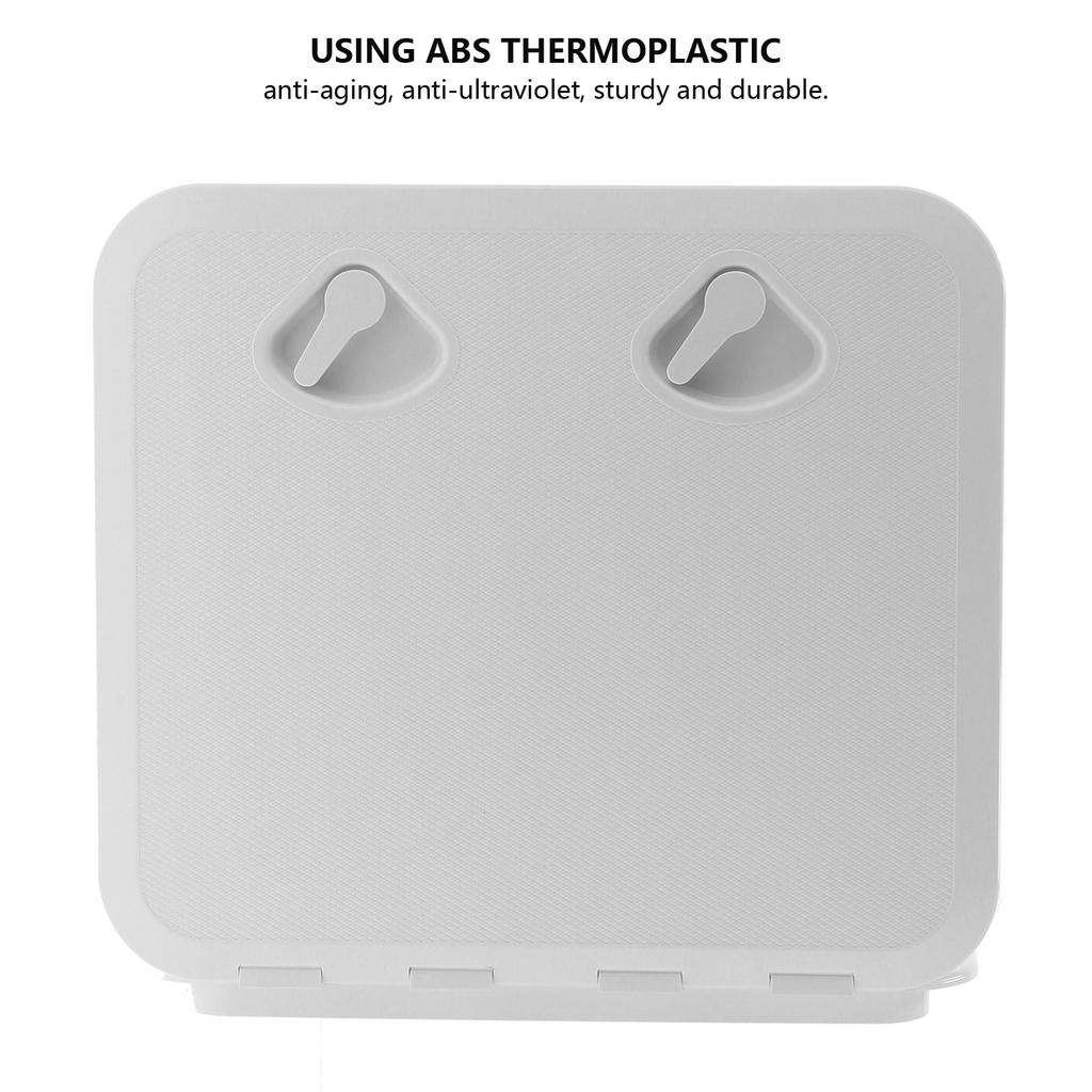 Deck Access Inspection Cover Anti UV with Lock Accessory for Marine Boat 20x18in(Black )