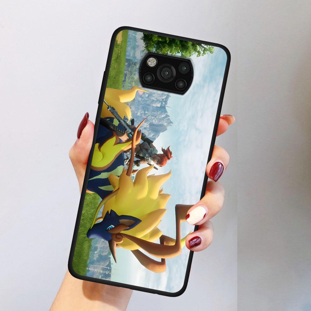 Cute Palworld Game Case for Xiaomi Poco M5s X3 NFC F3 X5 M4 M3 Pro Black Silicone Soft Phone Cover Coque