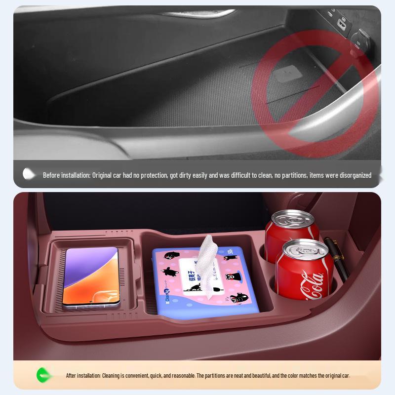 Compatible with 26 Nio ES8 Models: Center Console Glasses Organizer & Storage Box for Car.