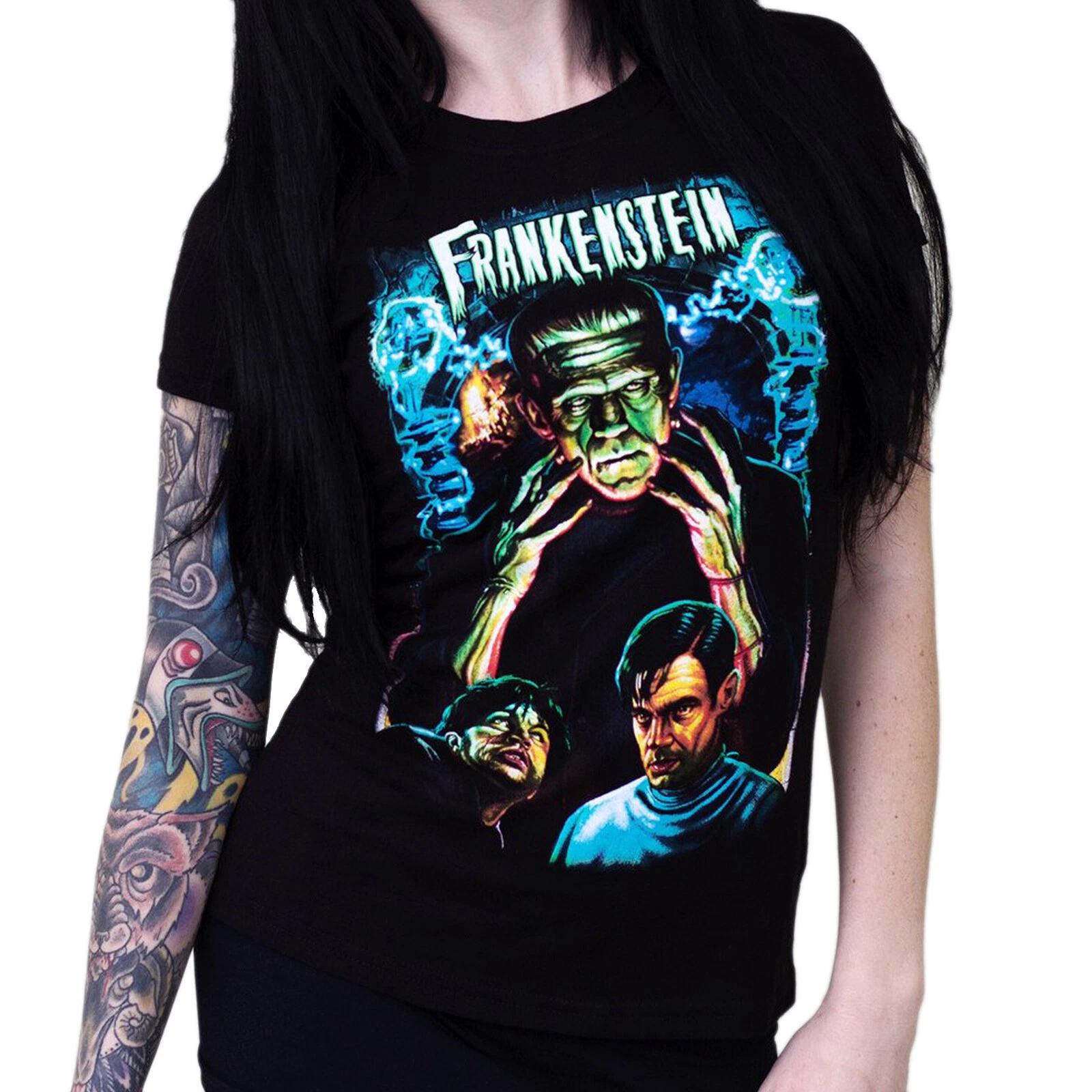UNIVERSAL DR. FRANKENSTEIN Girl Junior T-Shirt S M L XL NEW XXL