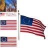 Vintage 13-Sterne-Flagge Amerikanische US-Kolonien Betsy Ross Retro-Design in Rot Weiß Blau 3x5 Fuß
