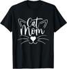 Cat Mom Cute Cool Design Gift for Cat Kitten Lover Unisex T-Shirt Sizes S–5XL