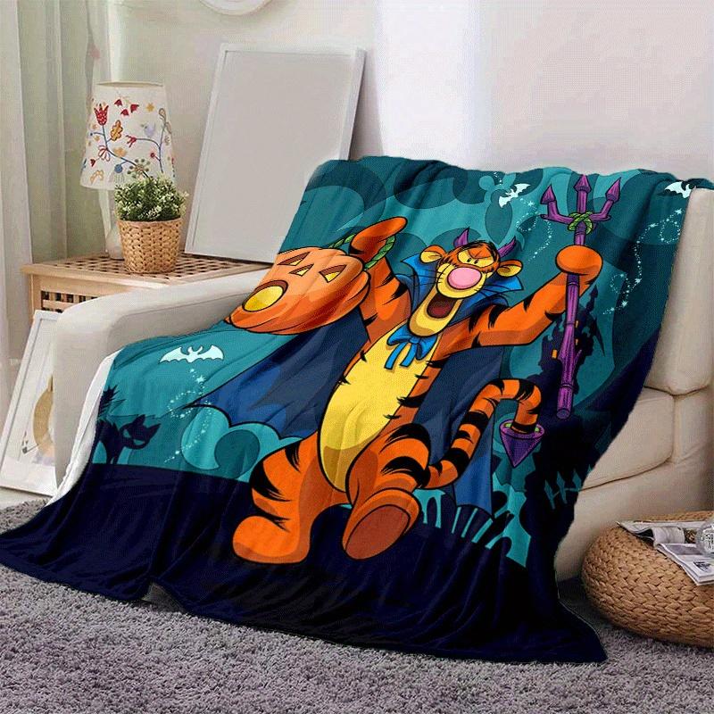 1pc Winnie The Pooh Printing Blanket - Soft, All-Season Throw for Office Blanket,Personalized Gift with Adorable Cartoon Design