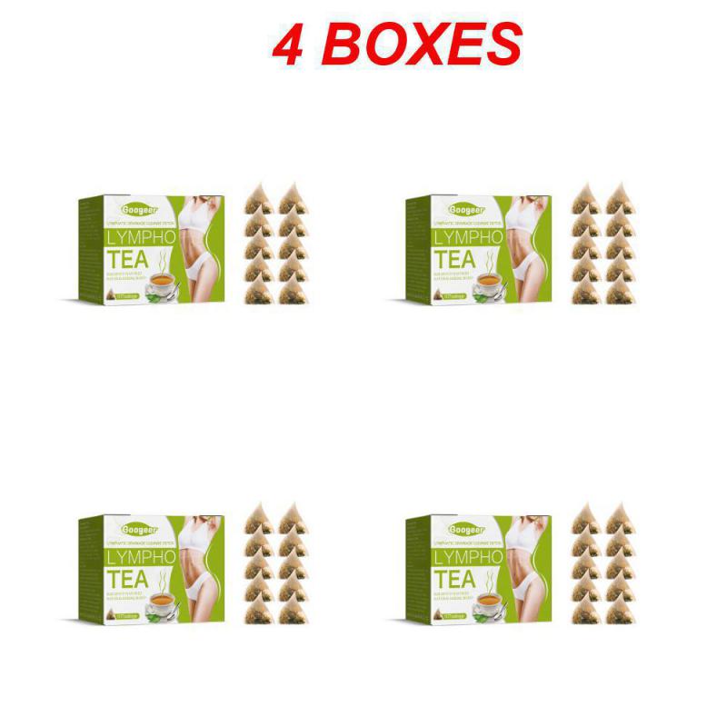 60PCS Googeer Lymphatic Tea Bag Slimming Firming Slim Legs Shaping Lymphatic Cleansing Care Remove Big Belly Slimming Tea