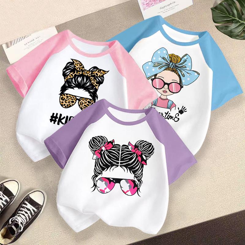 Children's Casual Short-sleeved T-shirt - Summer Girls' Fashion Top