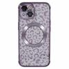 HRF Serie für iPhone 14 TPU Hülle Leopard Galvanisierte Abdeckung Kompatibel mit MagSafe