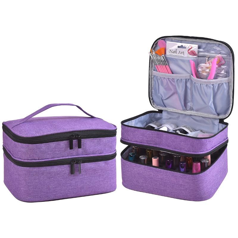 Double-Layer Large-Capacity Makeup & Essential Oil Storage Bag