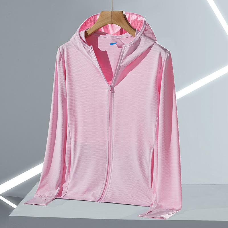 Customized Unisex Hooded UV Protection Jacket - Summer Breathable Sun Shirt with Long Sleeves