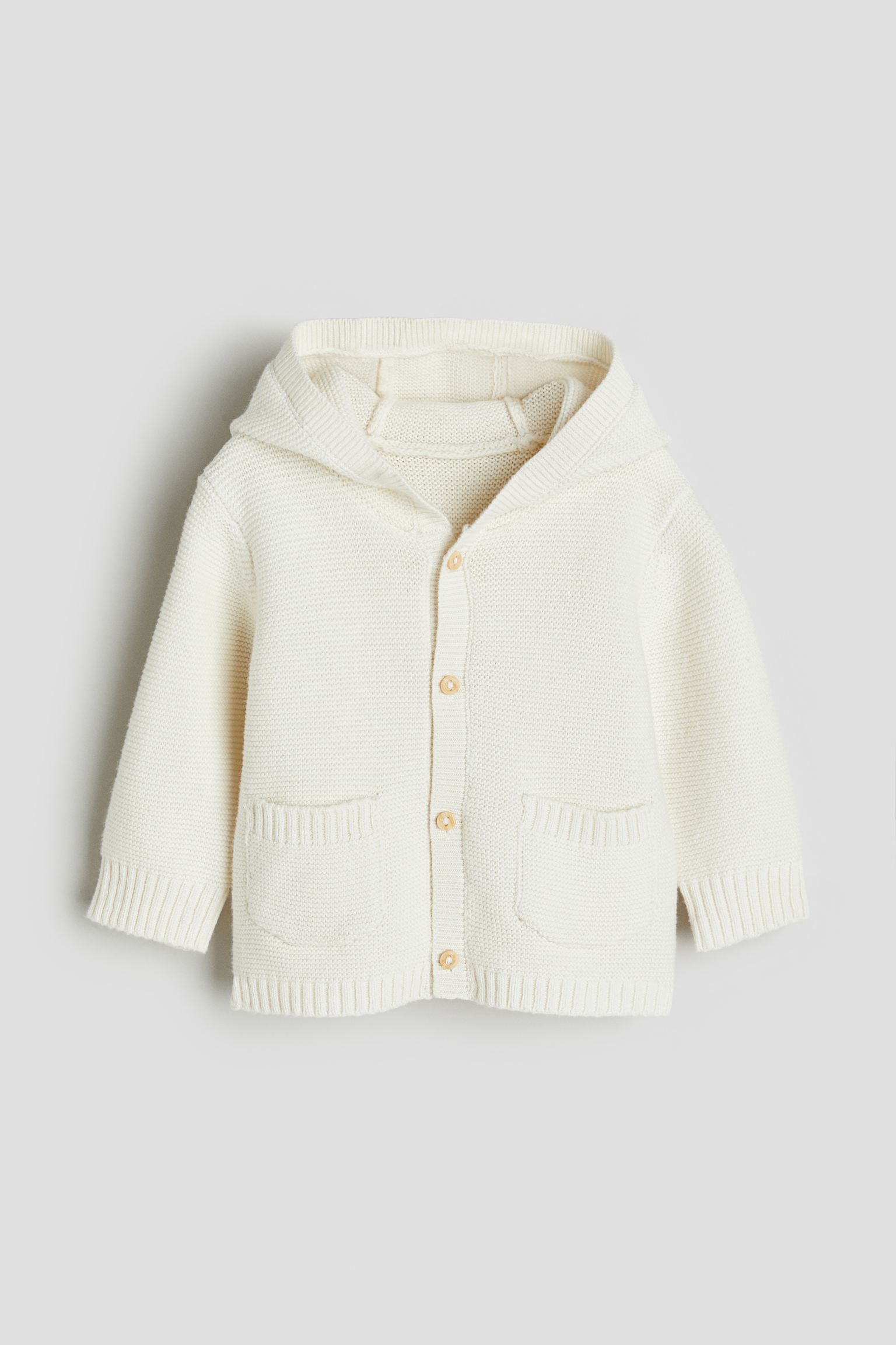 

Hooded cardigan