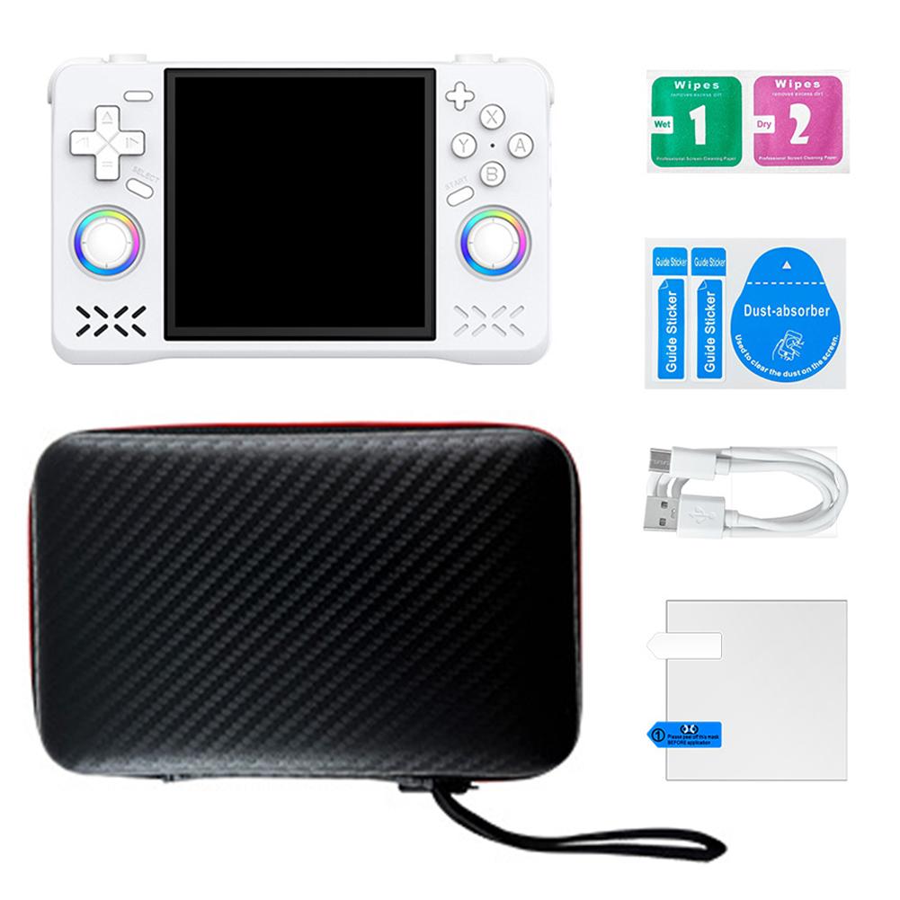 

Ручная игровая консоль PSP XF40H, 4-дюймовый IPS цветной экран, система Linux с открытым исходным кодом, Wi-Fi, карманный игровой плеер, 30+ эмуляторов, 4000 мАч 64G белый