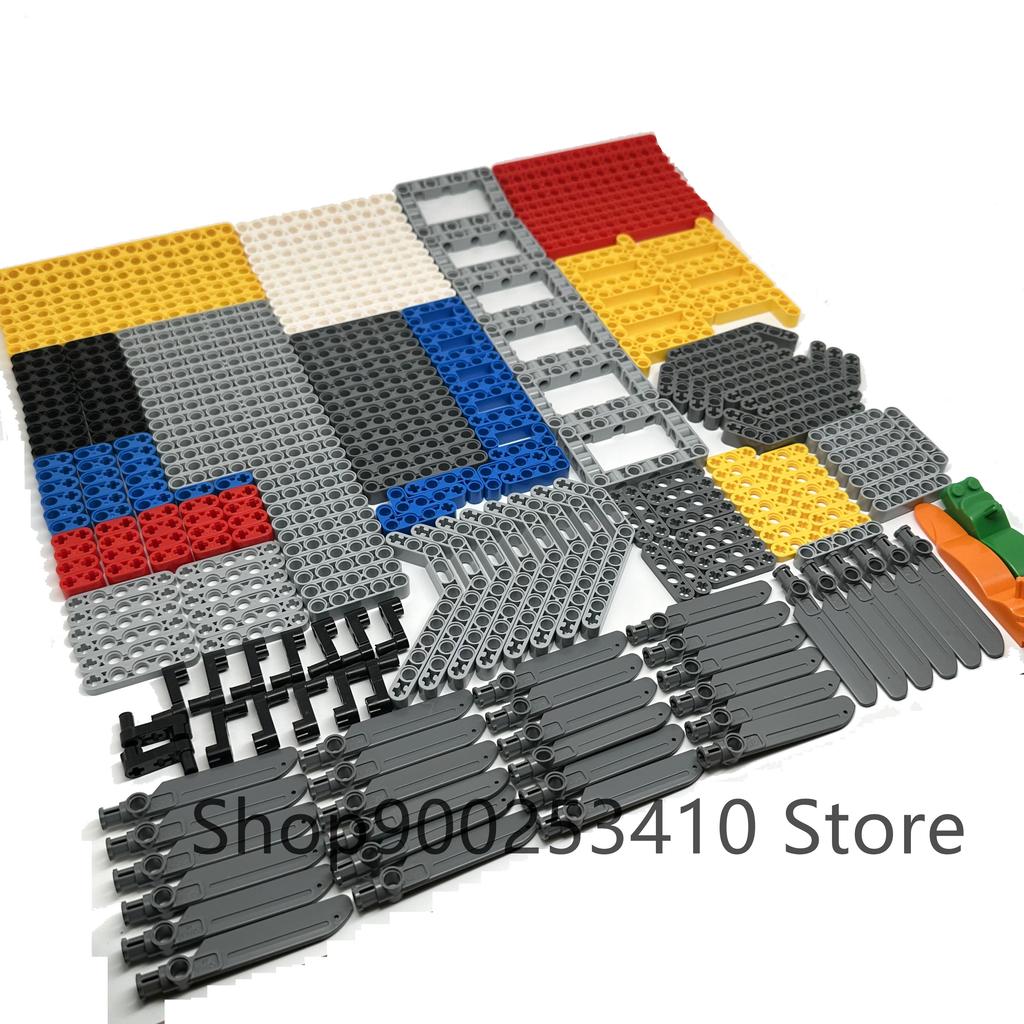280PCS DIY Technical Parts Liftarm Thick Building Bricks Blocks Accessory Set Arm Beam Mechanical Bulk High-Tech Toys