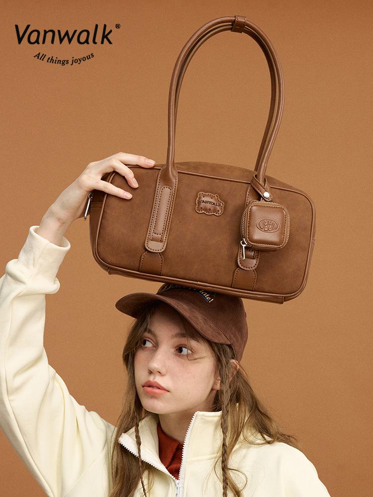 Vanwalk Enamel Tote Bag [Brown]