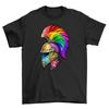 Pride_57 Spartan Helmet T-shirt - Let Your Inner Warrior Roar! Funny and Fierce