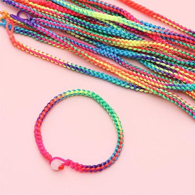 1 teil/beutel Polyester Farbe Gewebt Armband DIY Schmuck Zubehör