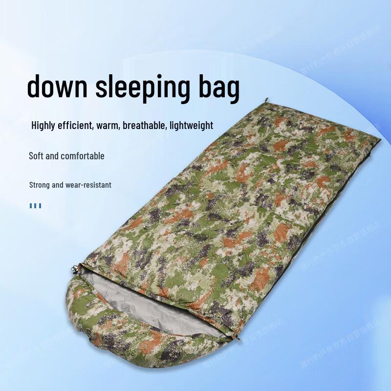 Stealth Leopard Envelope Down Sleeping Bag