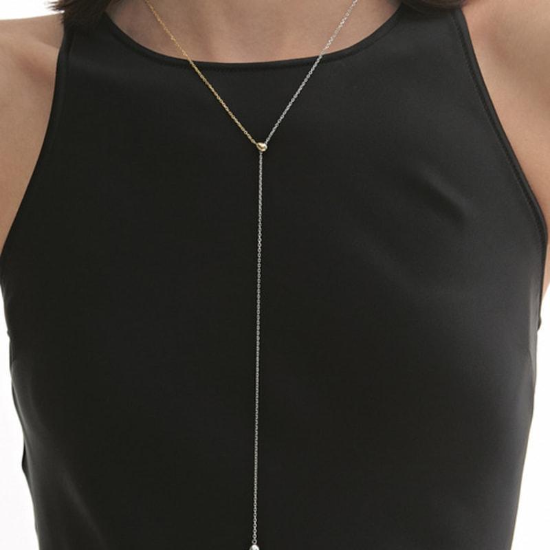 Hyeres-lor Subni Silver (C) Y-shaped Necklace HL6N45616C9650