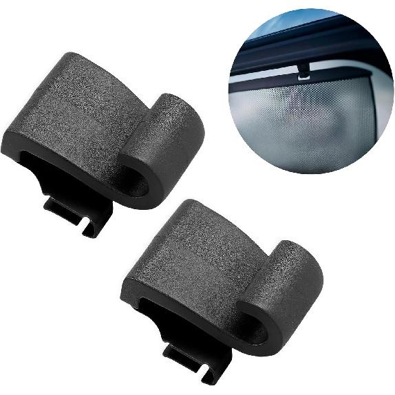 2PCS Window Shade Hook Compatible with Pacifica 2017-2024 and Voyager - Replaces OEM Part Number 5XR76DX9AA Car Sunshade Hook Clips