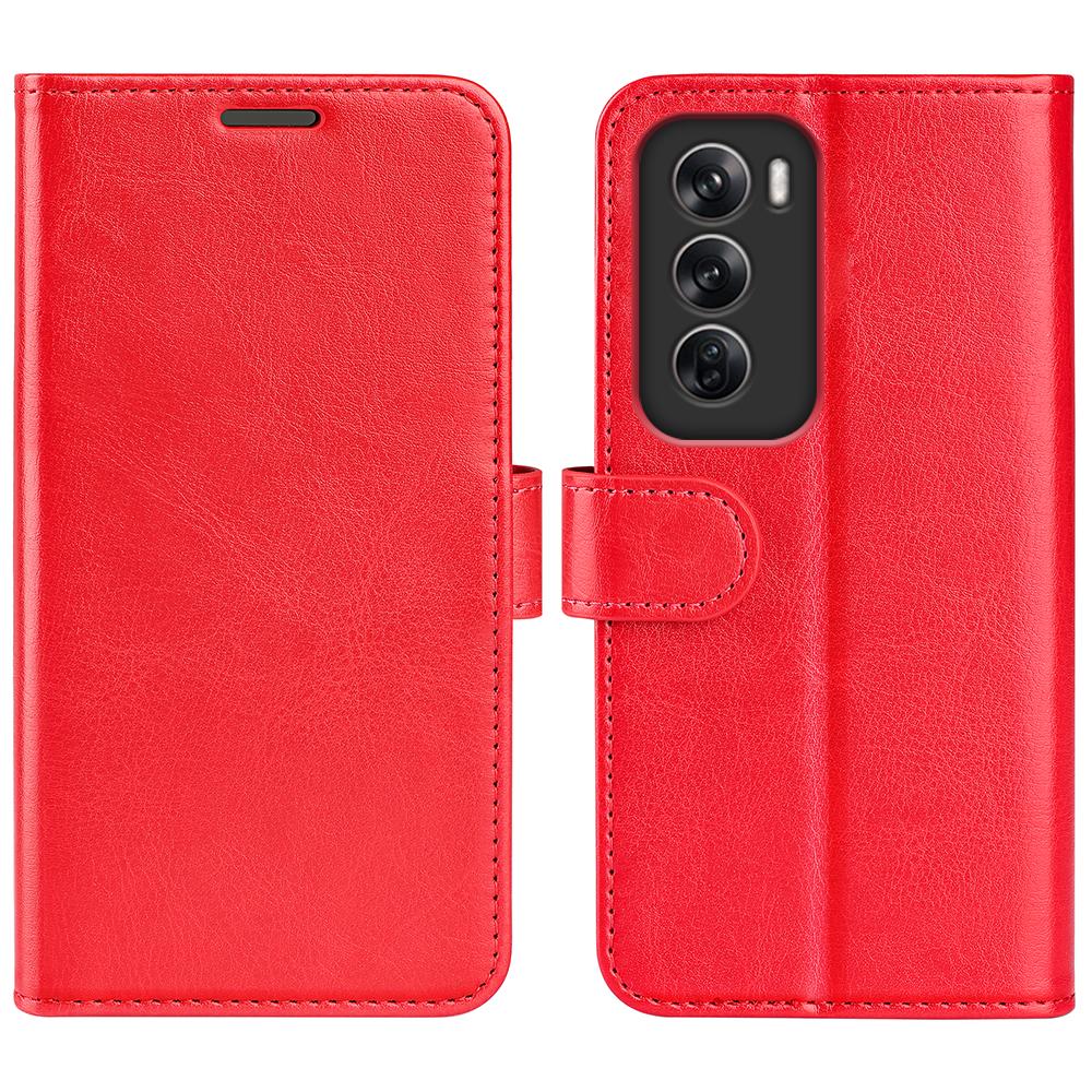 For Oppo Reno12 Pro 5G (Global) Wallet Case Crazy Horse Texture Stand Leather Phone Cover