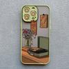 Cartoon Home Furnishing Table Cat Phone Case For iPhone 15 14 13 12 11 Pro Max Mini SE2 15 14 8 7 Plus X XR XS Shockproof Covers