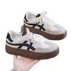 Retro Casual Couple Board Shoes Women's New Platform Student Shoes Versatile Fashion White Shoes 8861