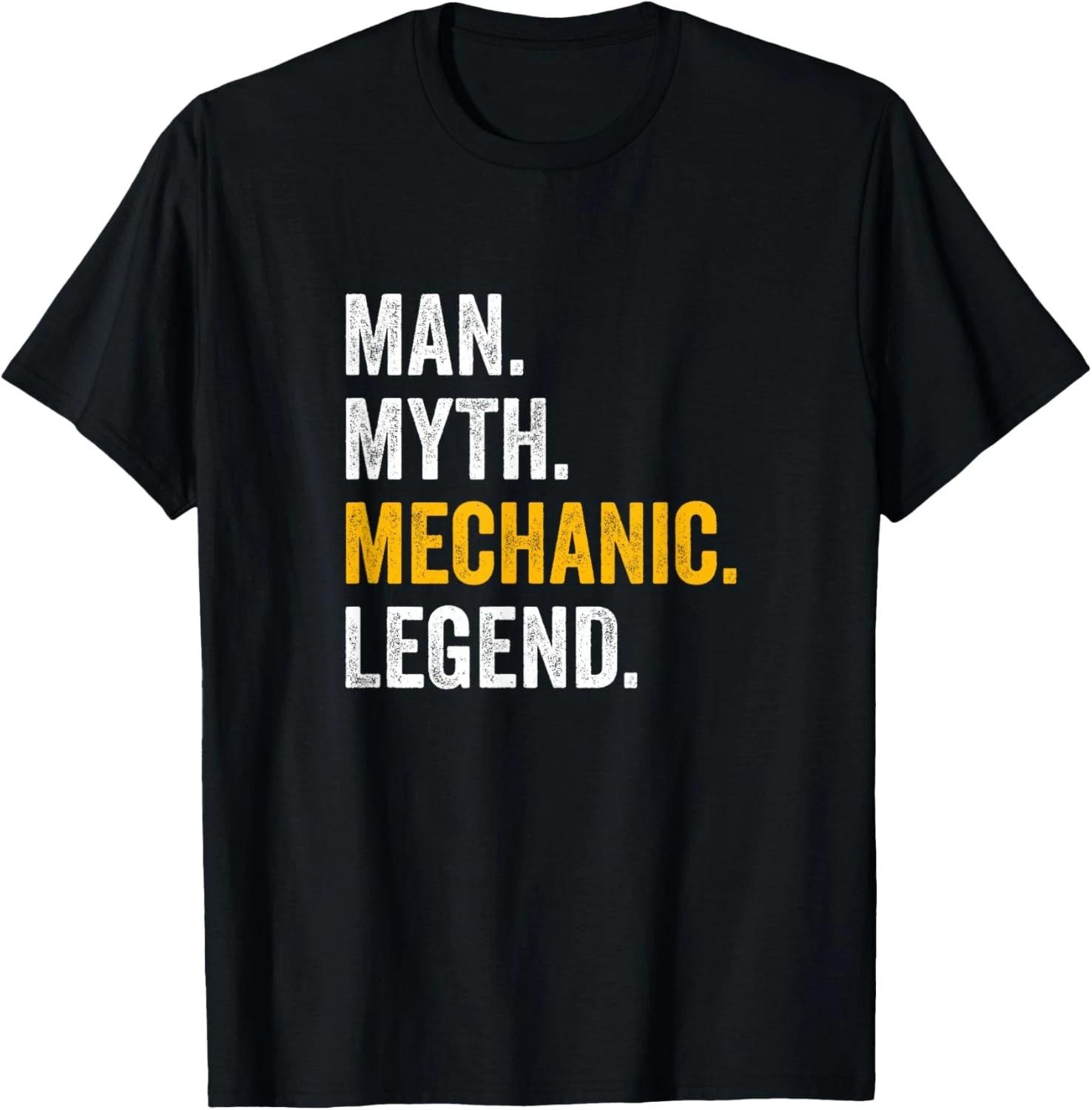 Funny Man Myth Mechanic Legend - Funny Mechanic Gift Unisex T-Shirt 2XL