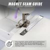 7Pcs Magnetic Seam Guide Sewing Machine Guide Magnets Stainless Steel Hemming Clips Measurement Sewing Ruler Quilting