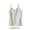 Smooth Suspender Solid Color Base Shirt Glossy Sling Pure Color Base Shirt