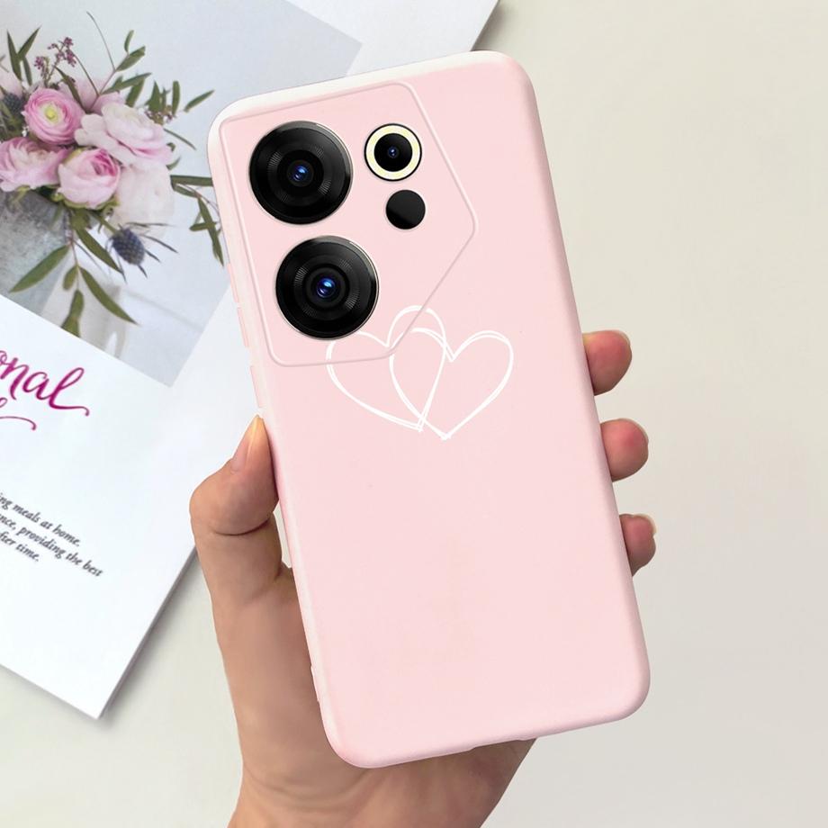 Phone Cover For Tecno Camon 20 Pro 4G 5G Case Soft Silicone Love Heart Jelly Capa For Tecno Camon 20 Premier 20Pro Camon20 Funda