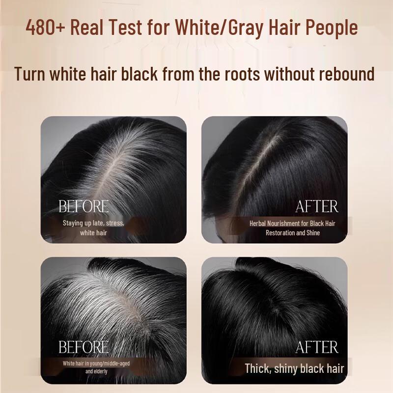 Herbal White Hair Blackening Shampoo Soap