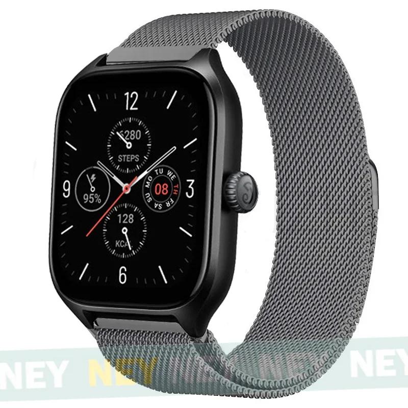 Milanese Loop For Amazfit GTS/GTR-4-3-2-2e-Mini-Pro/stratos 3 Metal Bracelet 20mm 22mm Watch Band for Amazfit bip-U-S-lite Strap