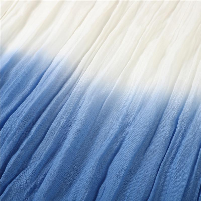 Extra Large Flowing Ethnic Dance Scarf - 120x260cm, Pure Cotton Silk Zen Gauze