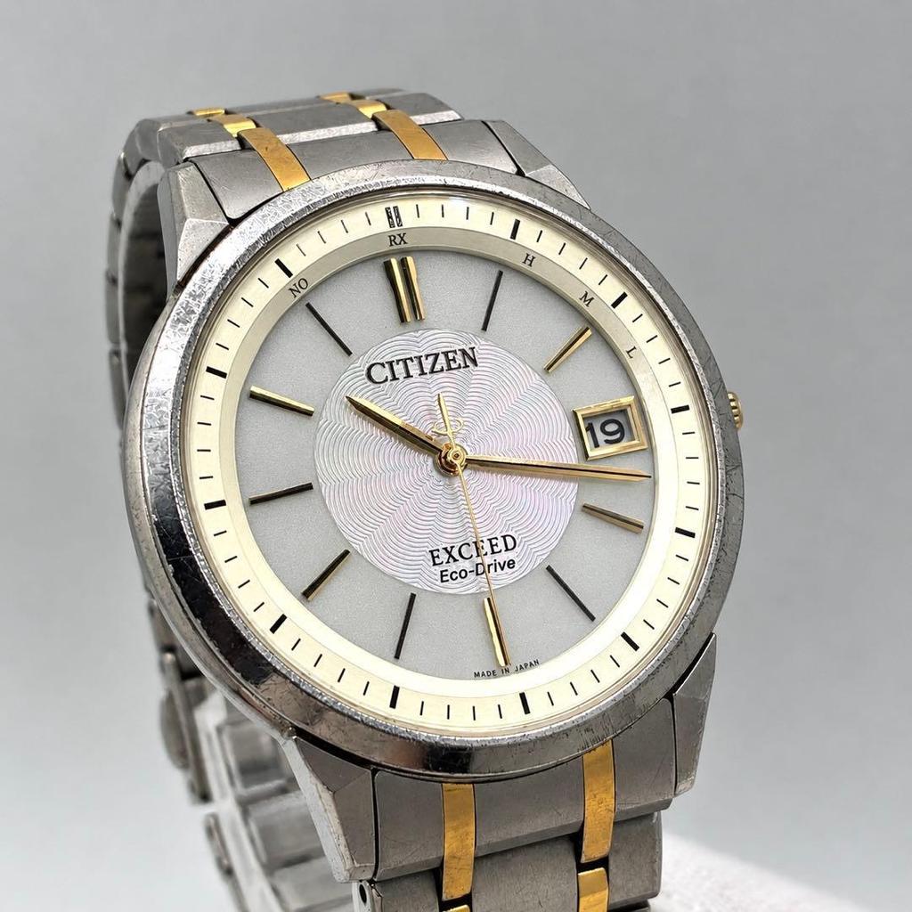 Used Excellent Condition CITIZEN EXCEED Mother-of-pearl Solar