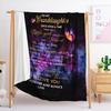 Blanket Flannel Blanket Emotional Handwritten Letter English Letter 2D Digital Printing Blanket Blanket