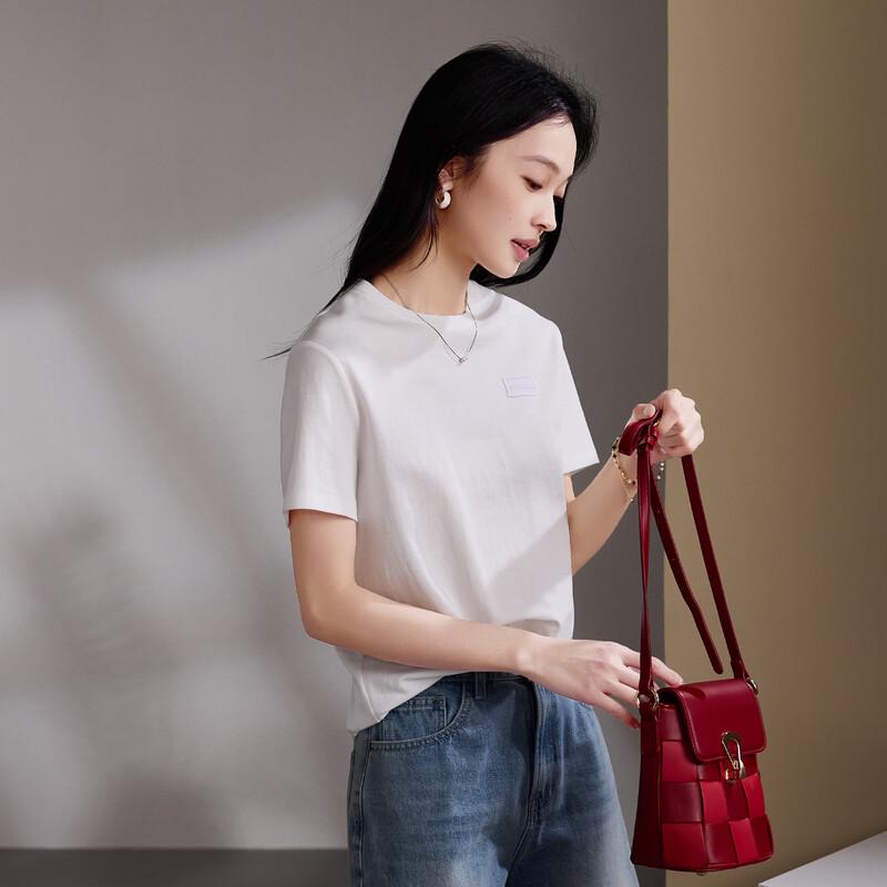 SOFSIL Women s Summer Basic Round Neck T-Shirt M