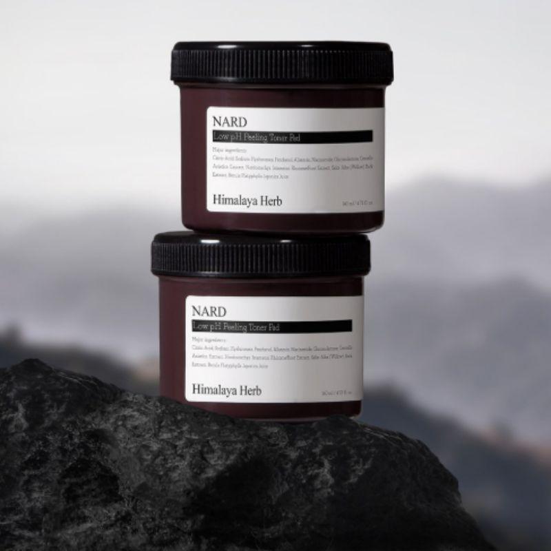 NARD Mild Acidic Peeling Toner Pad 140ml – Gentle Exfoliating PHA Toner Pads for Smooth and Clear Skin (70 Pads X 2)