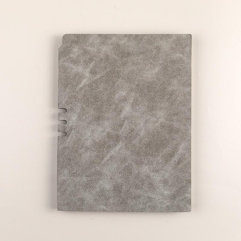 Simple A5 Pu Faux Leather Insert Notebook For Business Office Classic Printed