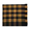 Wool Square Scarf with Tassel Decoration Plaid Pattern Women Knitting Scarf Versatile Headscarf Daily Outdoor Wear